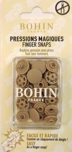 BOUTONS PRESSIONS MAGIQUES SANS PINCE - Beige 13mm