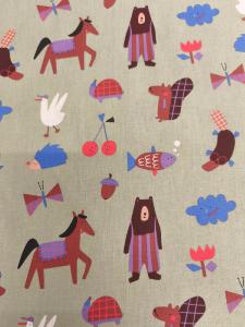 TISSU 100%  COTON  IMPRIME MOTIFS ENFANTS au mètre