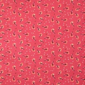 Tissu imprimé Liberty - Rose Fraise - 100% coton - au mètre
