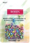Mini attaches Parisiennes BOHIN - Multicolores - 6mm - Lot de 80