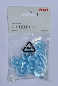 Canette machine à coudre PFAFF en Plastique Bleu blister de 10 canettes - Originales
