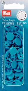 Boutons Pression plastique Bleu Prym - lot de 30 - 12,4mm