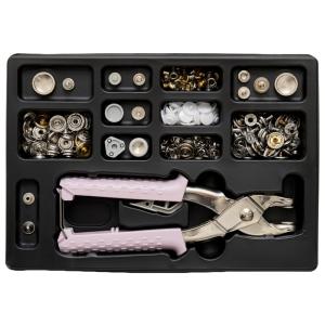 Malette garnie avec Pince et boutons pressions - MILWARD