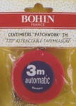 Centimètre spécial Patchwork 3m enrouleur - BOHIN