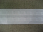 Rufflette pour rideaux 70mm Blanc- Le mètre 